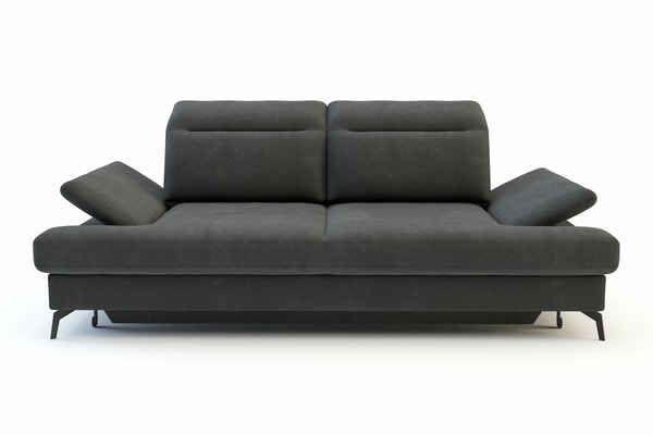 Sofa rozkładana 3-osobowa FIJI grafitowa