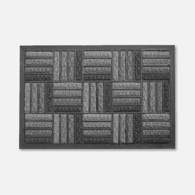 Wycieraczka szara TARTAN PUS 40x60 cm