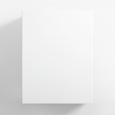 Formatka stojąca PIANO 58x77 biały mat