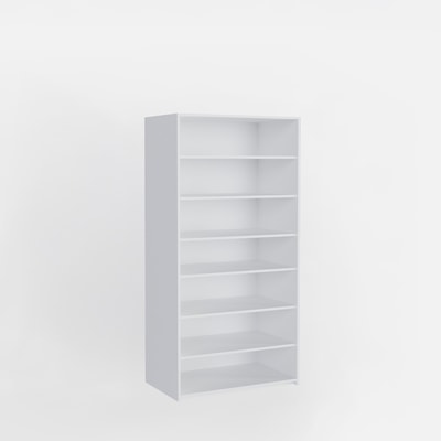 Szafa otwarta ADBOX z półkami biały 75x233,6x60 cm