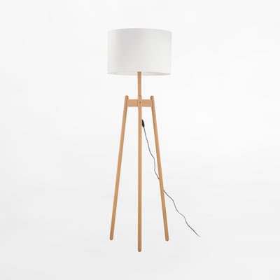 Lampa podłogowa biała PEREZ