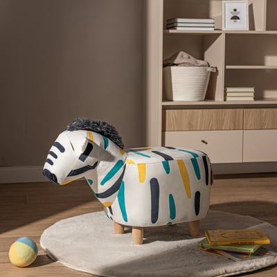 Puf kolorowy zebra TREMY