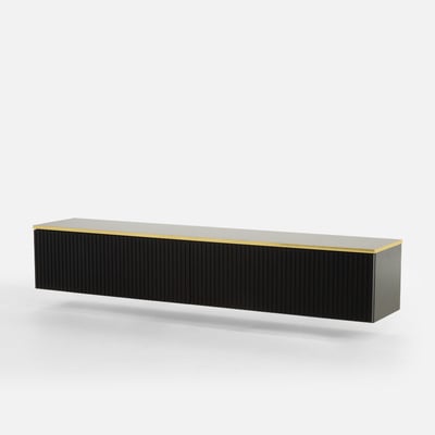 Szafka wisząca czarna GOLD 160 cm