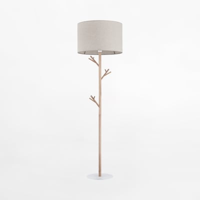 Lampa podłogowa z abażurem ALBERO LINEN
