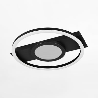 Lampa sufitowa LED czarna WHEELER