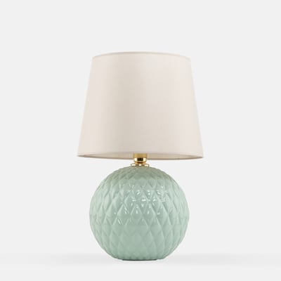Lampa stołowa miętowo-beżowa SANTANA
