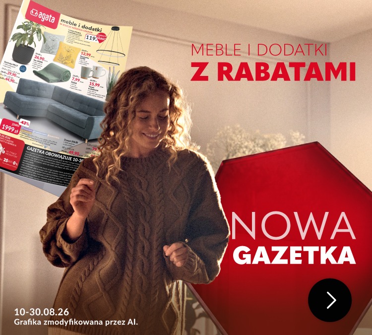 Baner promocyjny: Gazetka z rabatami. Obowiązuje od 10 do 30 sierpnia 2026 r. 