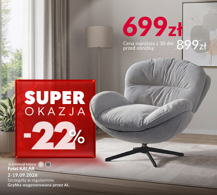 SUPEROKAZJA: Fotel Kalar