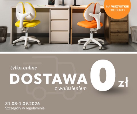 Baner promocyjny: Tylko online. Dostawa z wniesieniem 0 zł. Promocja trwa w dniach 31.08-1.09.2026 r. Szczegóły w regulaminie.