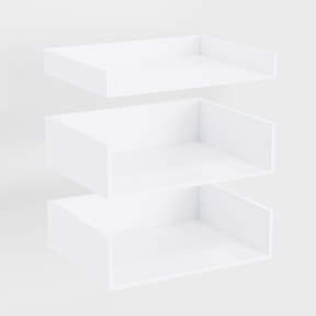 SALVINA komplet 3 szuflad do szafki 60 cm S/DSH-60-2W-1N biała