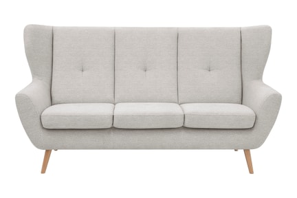 Sofa uszak boucle kremowa MOREN