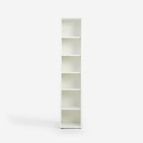 Biblioteczka wąska DISEGNO WHITE OFFICE biały połysk