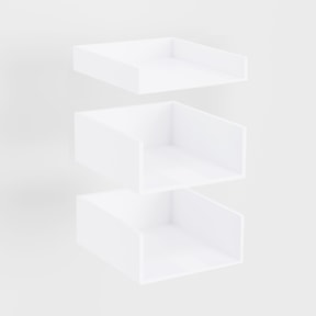 SALVINA komplet 3 szuflad do szafki 40 cm S/DSH-40-2W-1N biała