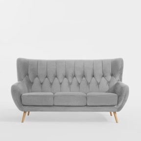 Sofa uszak 3-osobowa jasnoszara KELSO