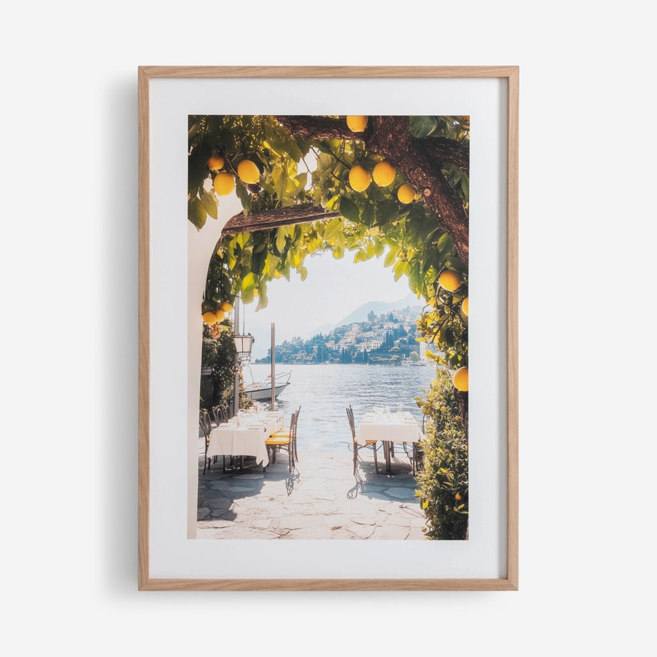 Obraz plakat w ramce cytryny 50x70 cm