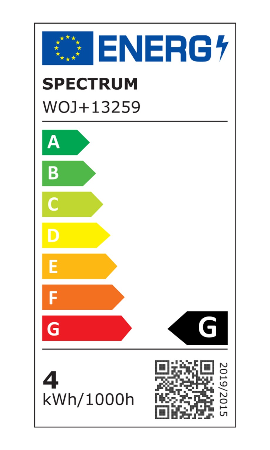 Żarówka LED GU10 4W SPECTRUM barwa ciepła