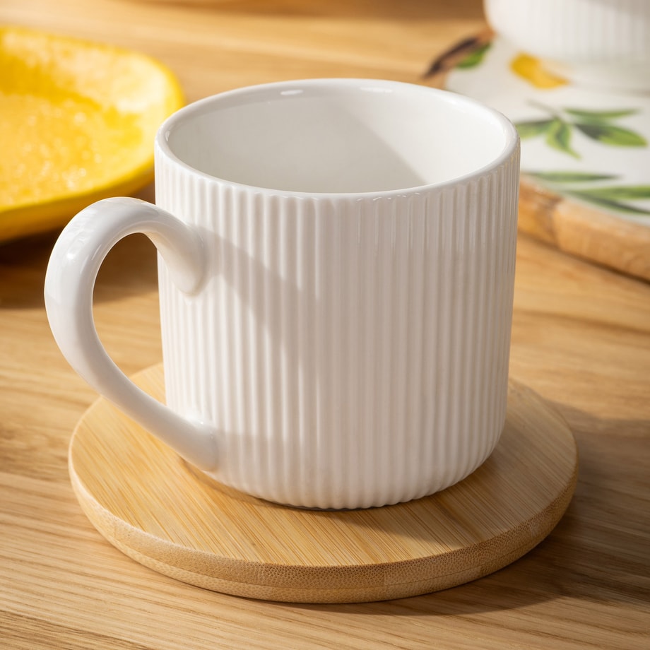 Filiżanka z bambusowym spodkiem ALISA 260 ml