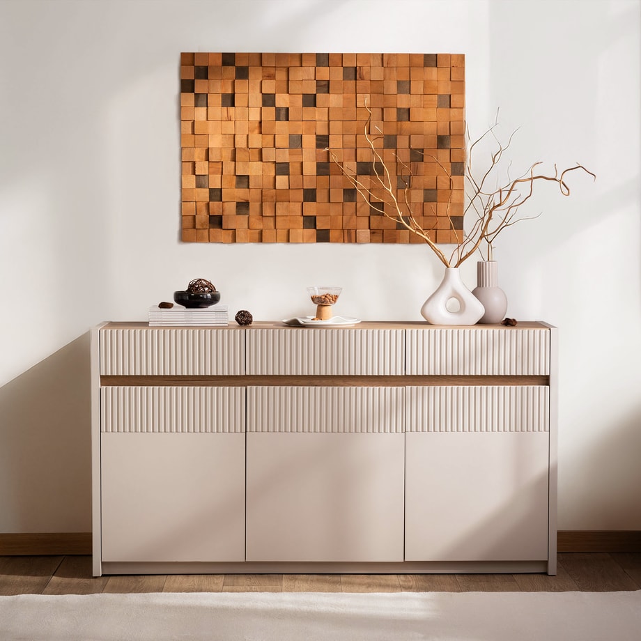 Komoda z oświetleniem OAK SQUERE 160 cm