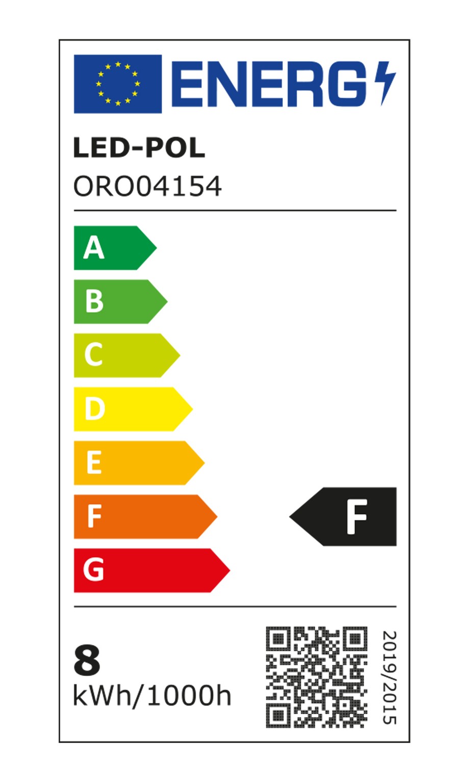 Żarówka LED E27 7,5W barwa ciepła ORO-ATOS-E27-A60-7,5W-DW