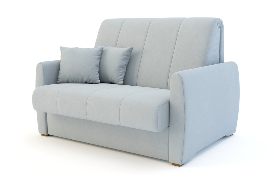 Mała sofa rozkładana błękitna DALIA