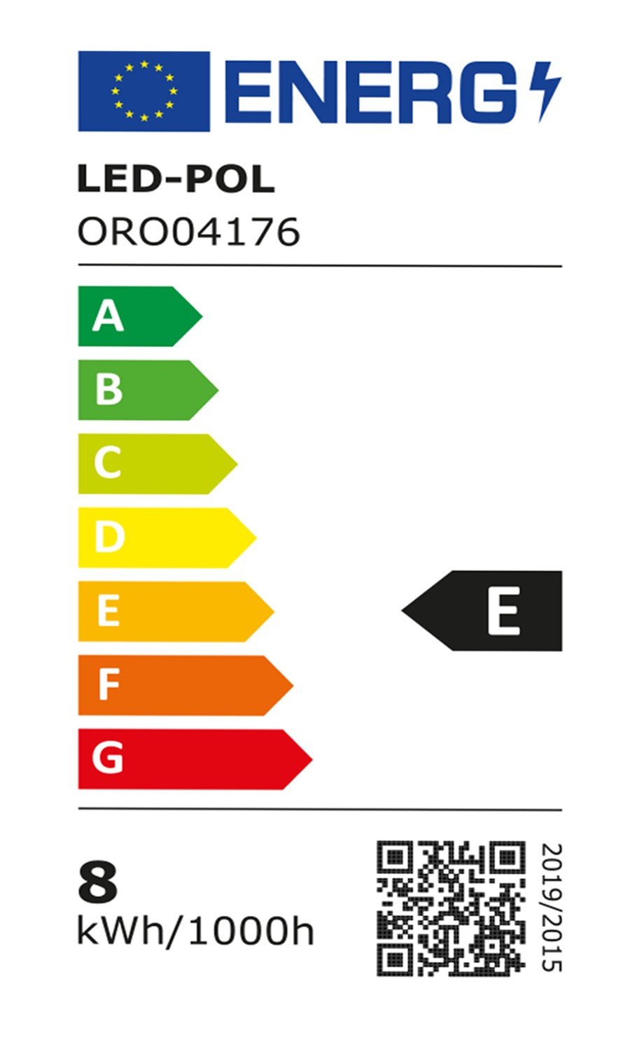 Żarówka ozdobna retro LED E27 8W barwa neutralna ORO-E27-ST64-FL-CLARO-8W-DW
