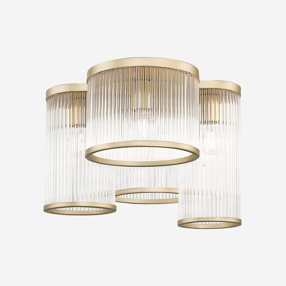 Lampa sufitowa 4 klosze złota SERGIO