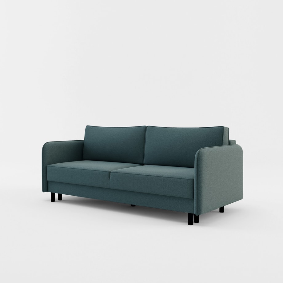 Sofa 3-osobowa szaroniebieska BRUNO