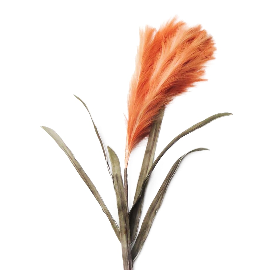 Kwiat sztuczny pióro pomarańczowe 114 cm