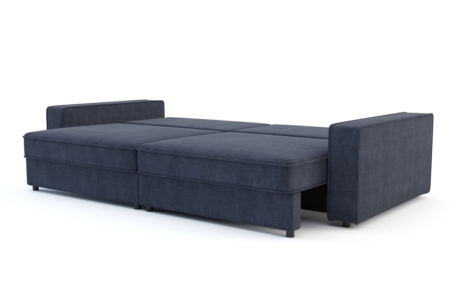 Sofa rozkładana 4-osobowa MARKOS ciemnoniebieska
