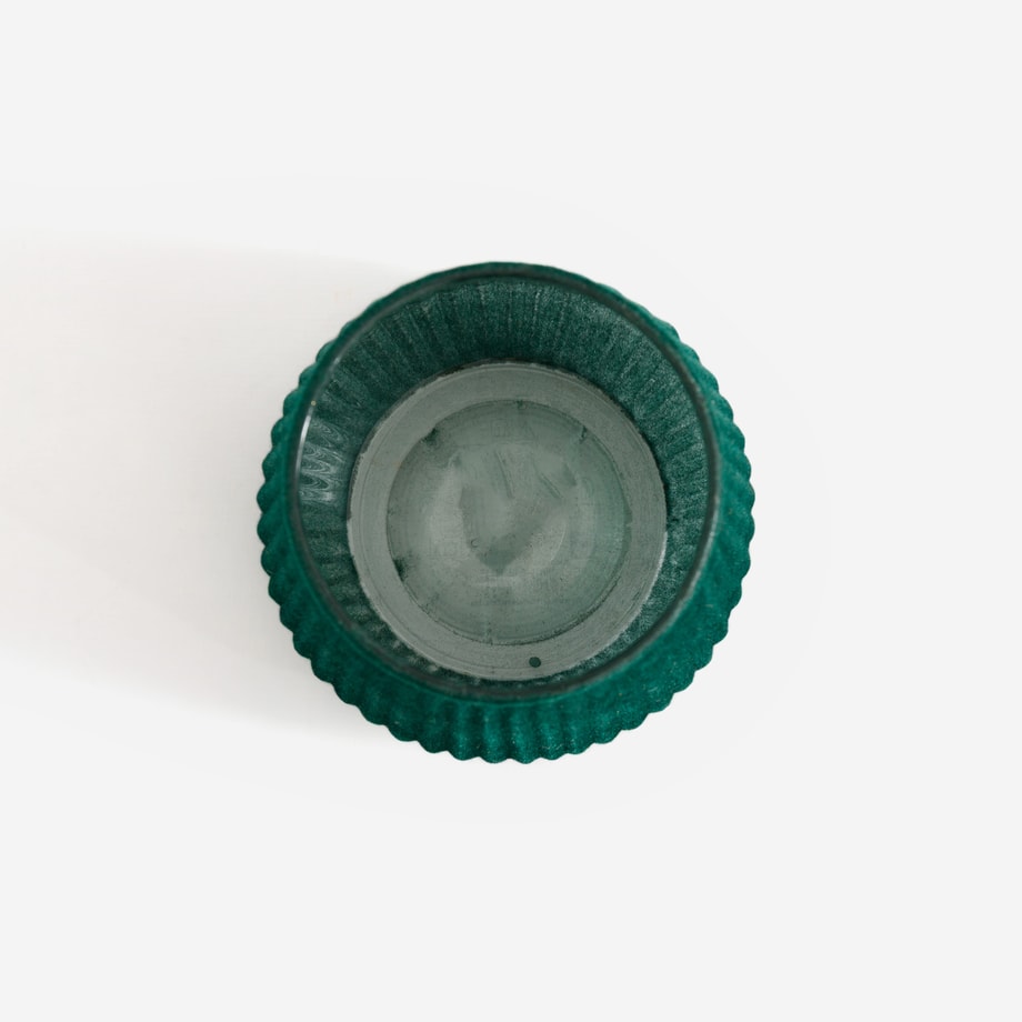 Świecznik na tealight, zielony, 11 cm