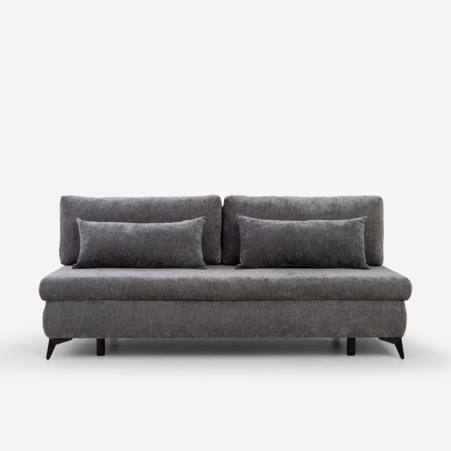 BARELLO sofa 3-osobowa rozkładana szara