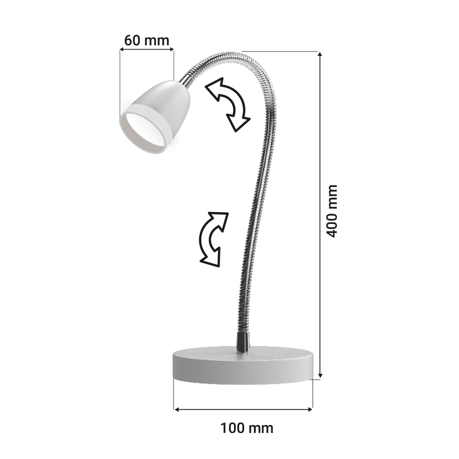 Lampa biurkowa LED biała ORO LARUS