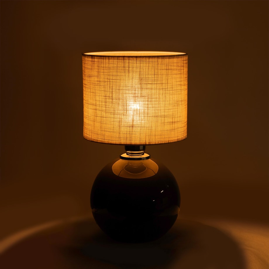 Lampa stołowa abażur szara PALLA SMALL
