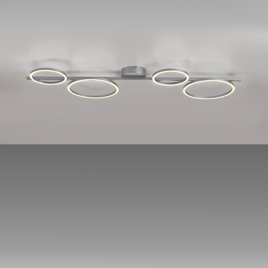 Lampa sufitowa LED srebrna MINI RITUS