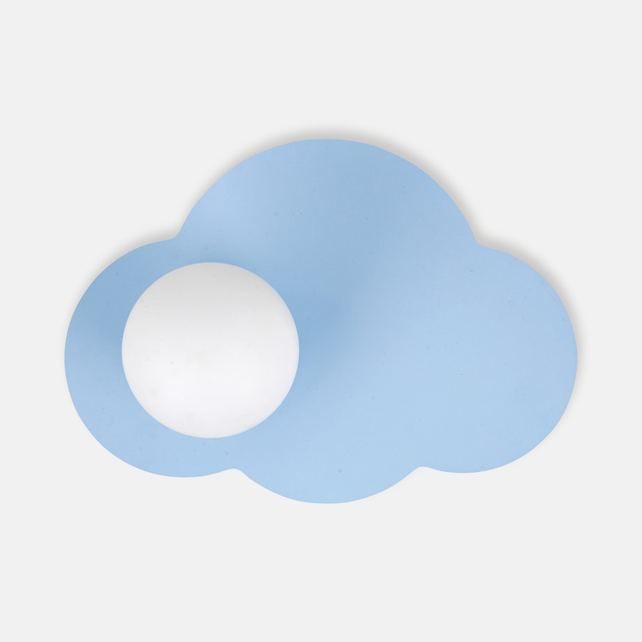 Kinkiet do pokoju dziecięcego z 1 kloszem niebieski CLOUD NEW
