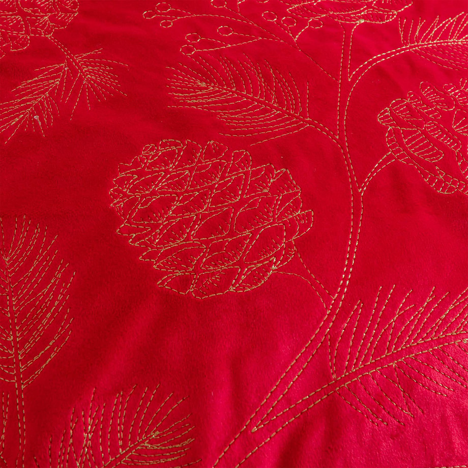 Poszewka dekoracyjna glamour czerwona 45x45 cm ERIN 