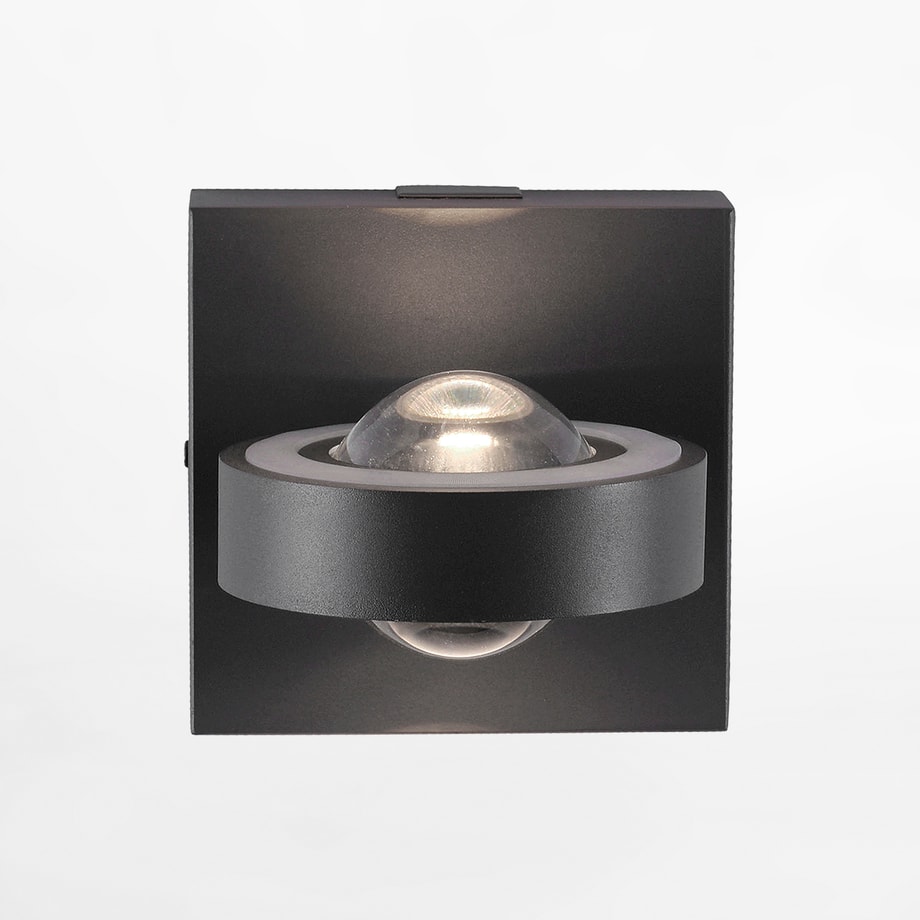Kinkiet LED RGB Wi-Fi czarny Q-MIA z pilotem