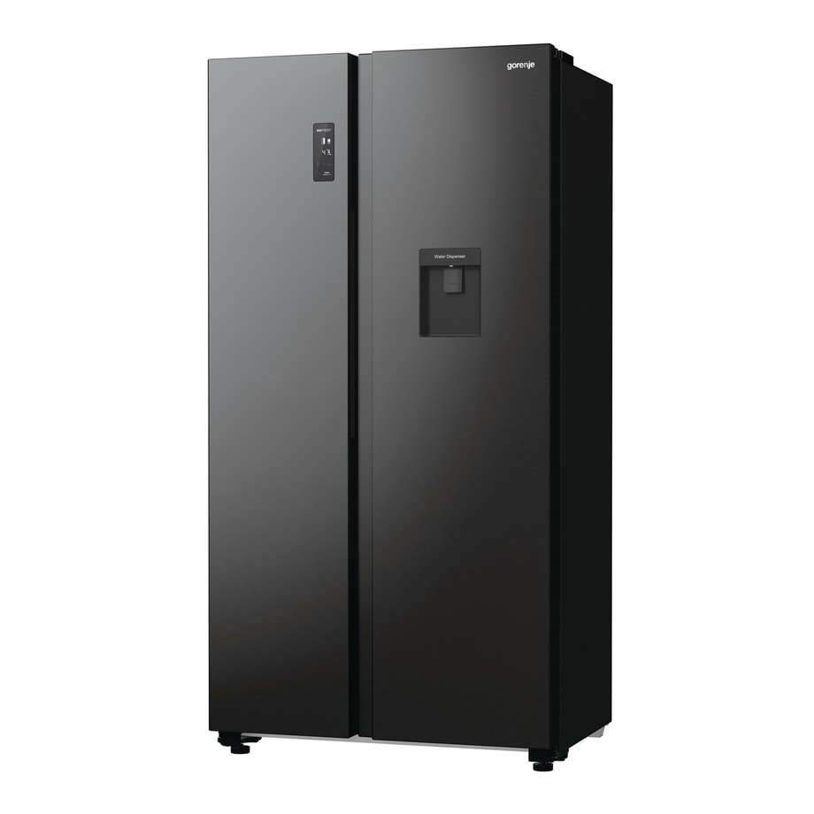 Lodówka Side by Side czarna GORENJE NRR9185EABXLWD