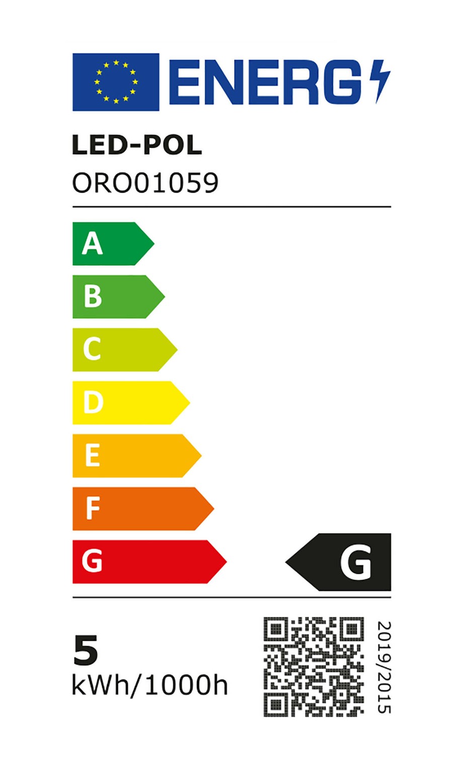 Żarówka LED GU10 5W barwa ciepła ORO-GU10-TOTO-5W-WW