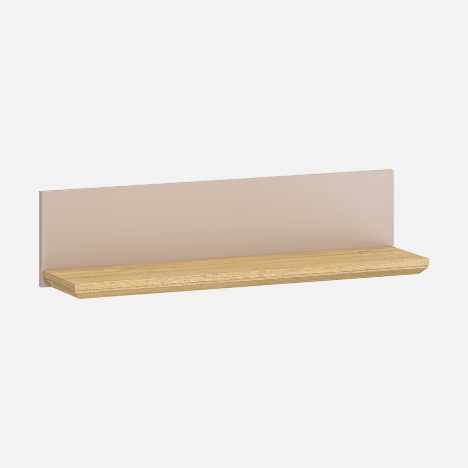 Półka wisząca do salonu  90 cm IDELLO taupe dąb kamienny