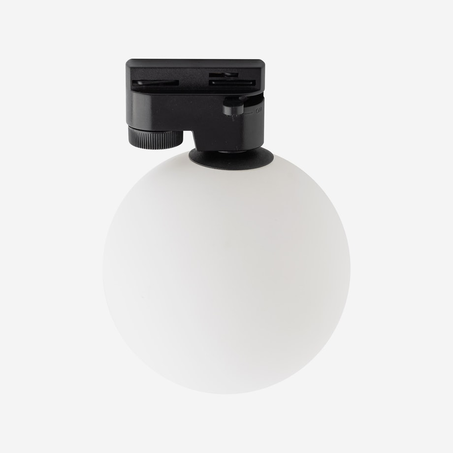 Głowica na szynoprzewód biało-czarna TRACER BLACK WHITE GLASS