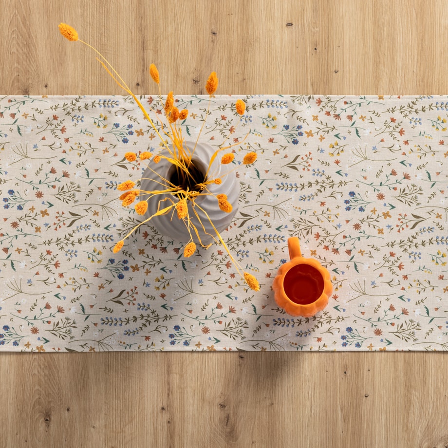 CINNAMON bieżnik w kwiaty 40x120 cm