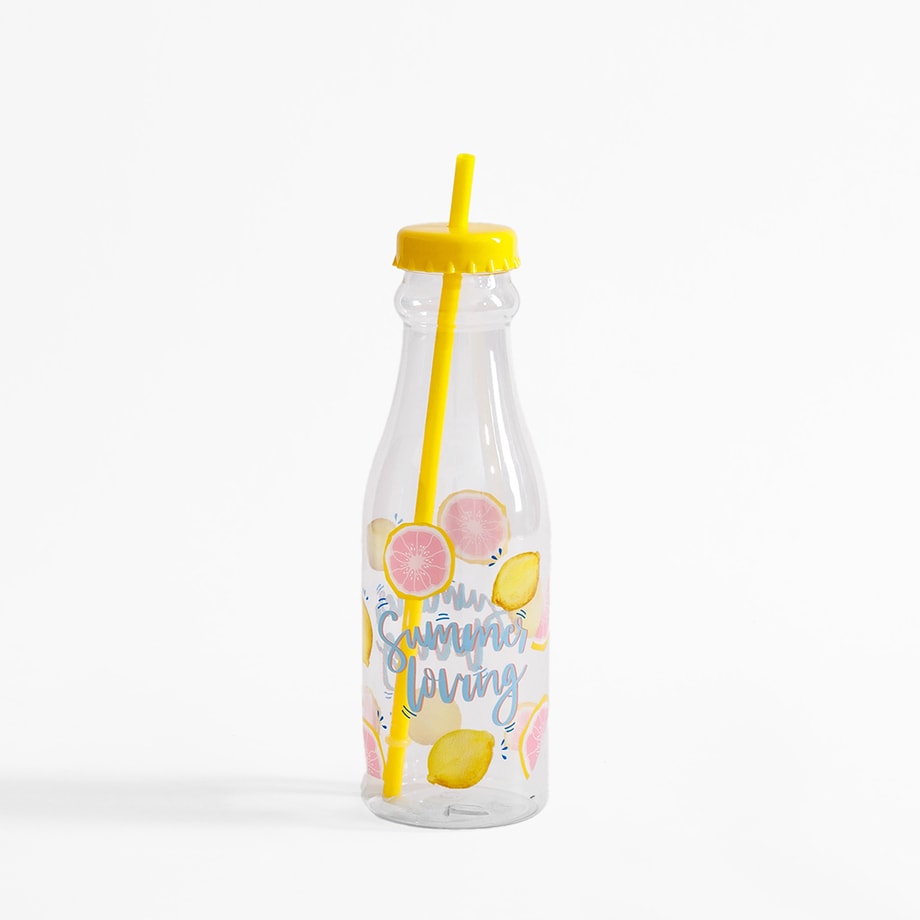 Butelka ze słomką 650 ml MIX