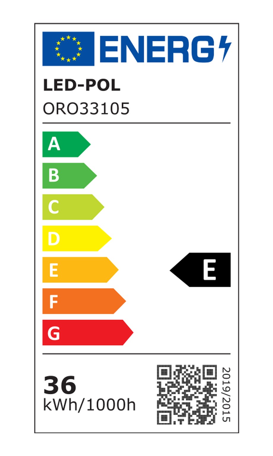 Plafon LED kwadratowy biały ORO-EGIR 36W