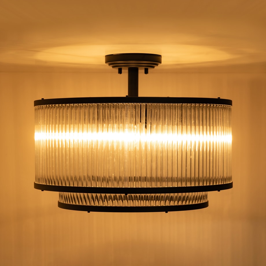 Lampa sufitowa czarna SERGIO 41,5 cm