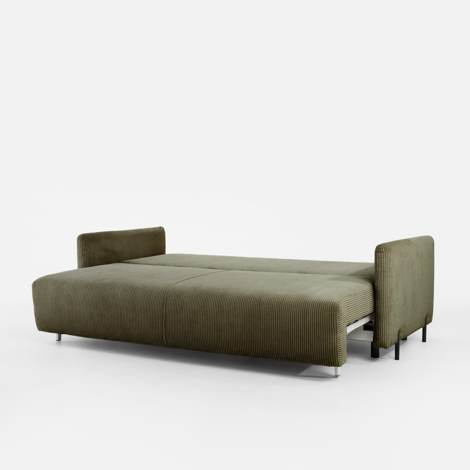 Sofa sztruksowa oliwkowa SORRENTO NEW