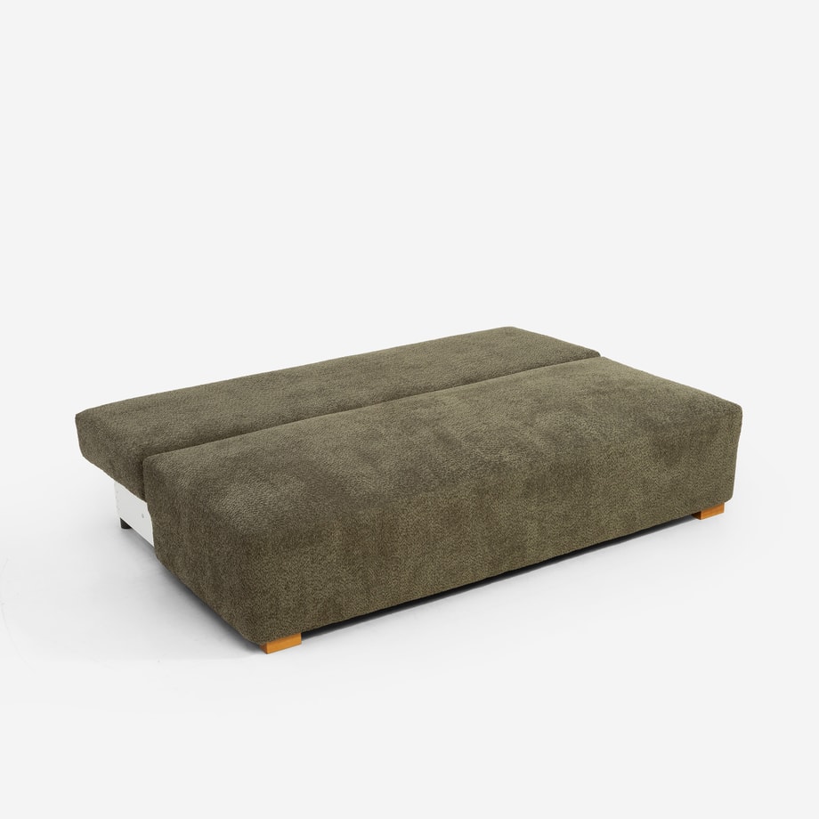 Sofa 3-osobowa MOSS rozkładana zielona