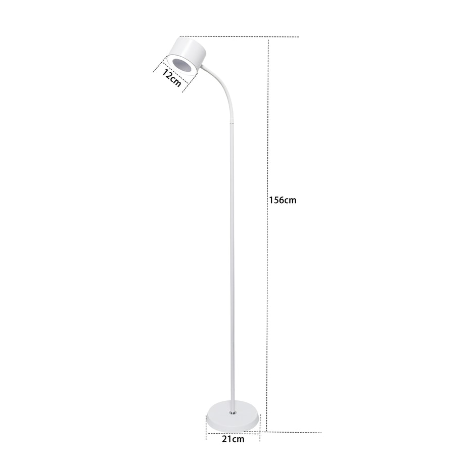 MERY lampa podłogowa LED nowoczesna biała