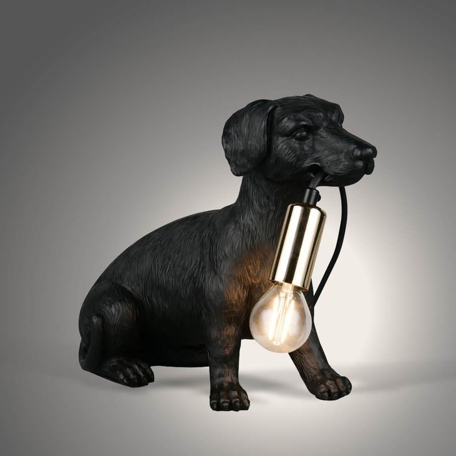 Lampa stołowa czarna wys. 23,5 cm RUDI R56601002