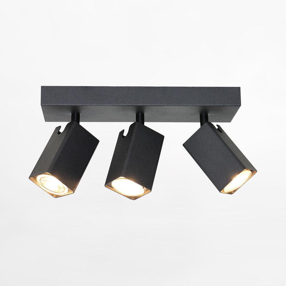 Listwa 3 reflektory czarna ORO ELON